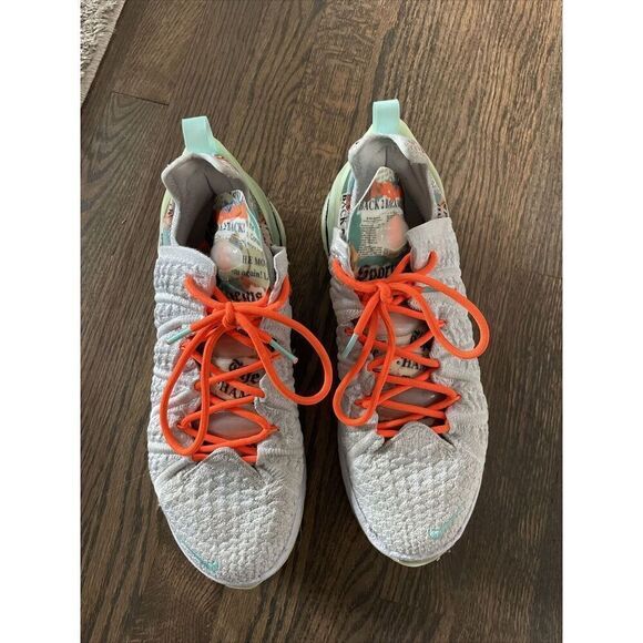 Nike Lebron XVIII Dynamic Turq-Ghost Glow Sneakers CQ9283 401 Diana Taurasi Blue - Picture 3 of 12